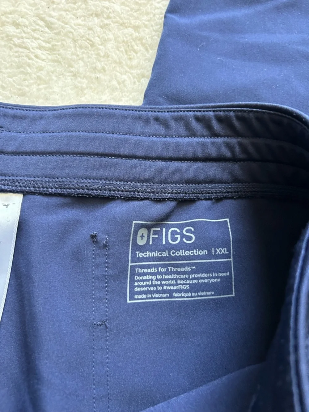 Figs Men’s Navy Scrub Pants Joggers